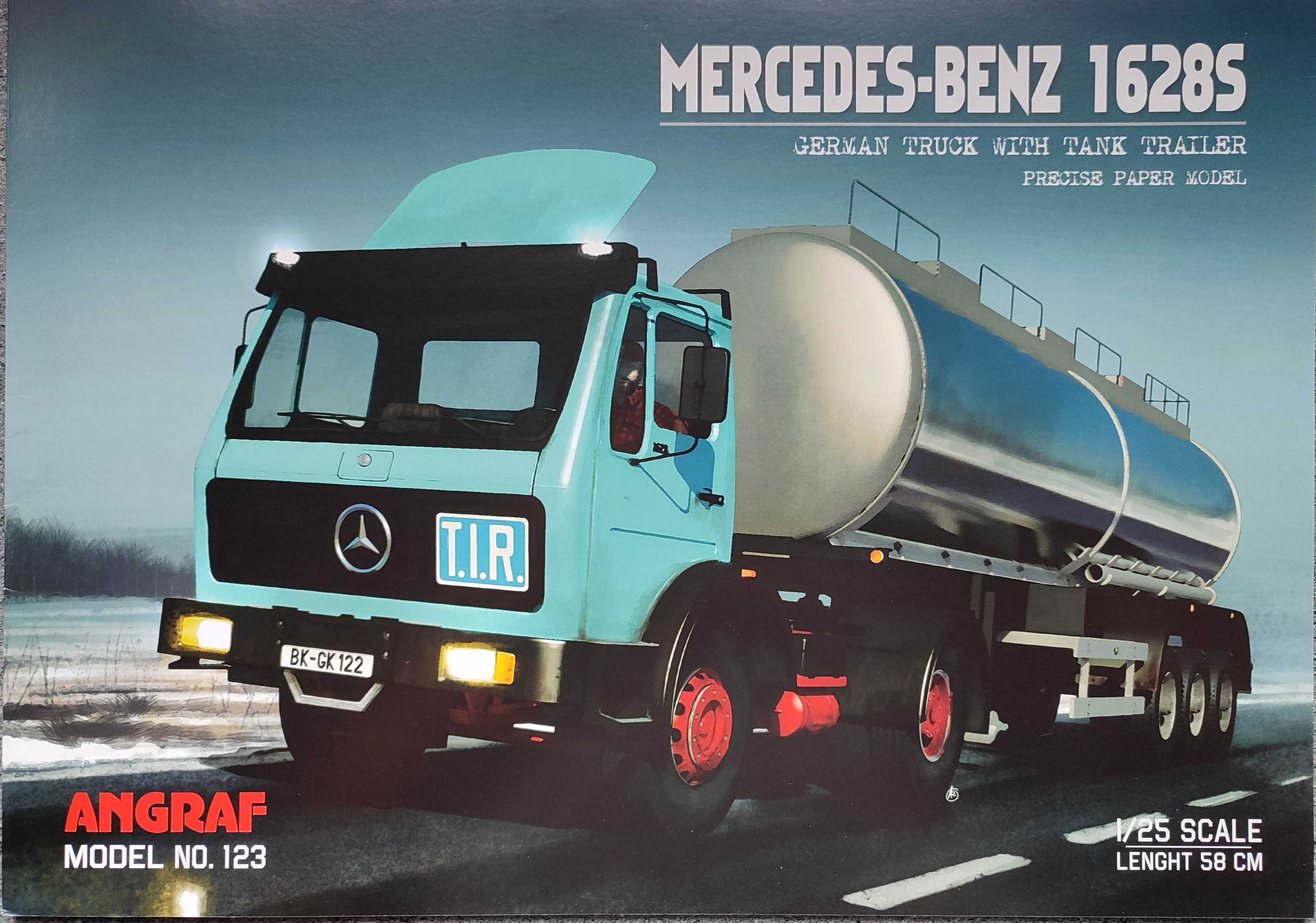 Model kartonowy Angraf 123: MERCEDES-BENZ 1628S