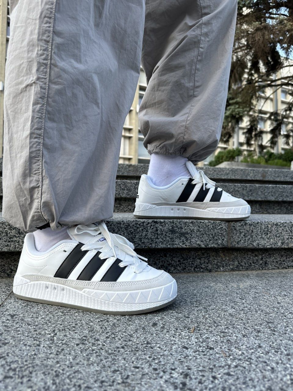 Кросівки Adidas Adimatic White/Black/Grey р36-45