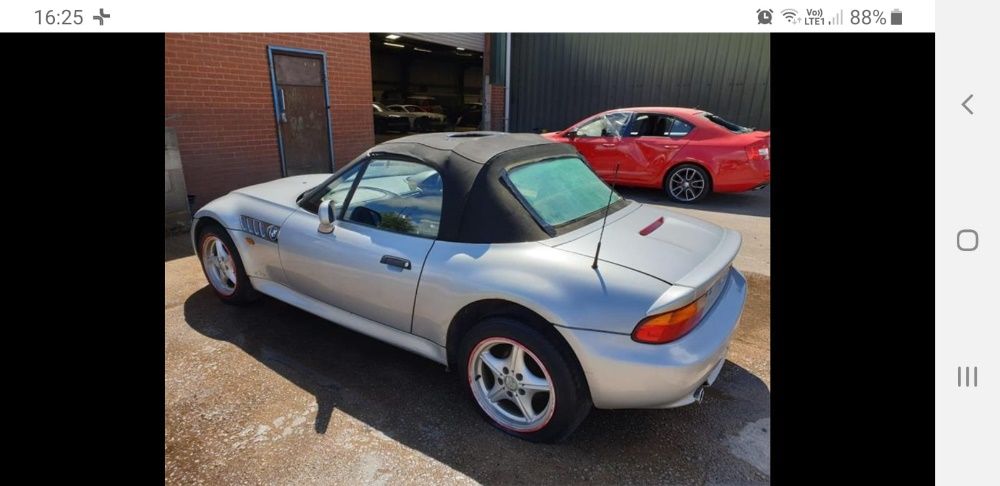 Maska błotnik zderzak lampa BMW Z3 arktissilber metallic