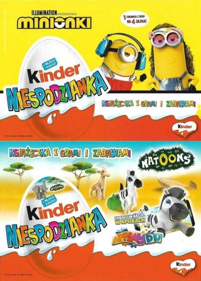*_* Kolorowanki z kinder, dla dzieci, stan kolekcjonerski, 8szt., nowe