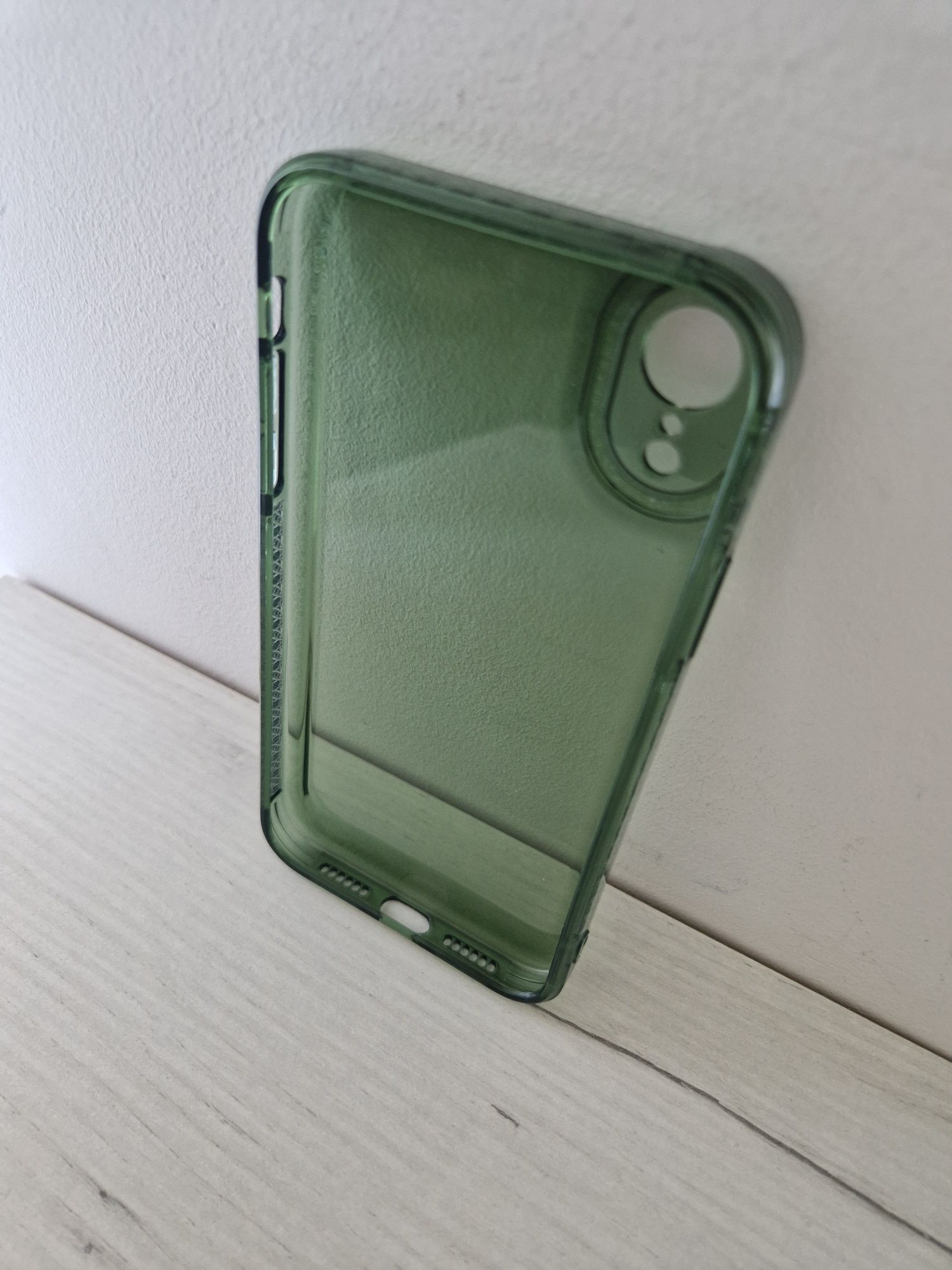 Etui Crystal Diamond 2mm Case do Iphone XR Przezroczysty zielony