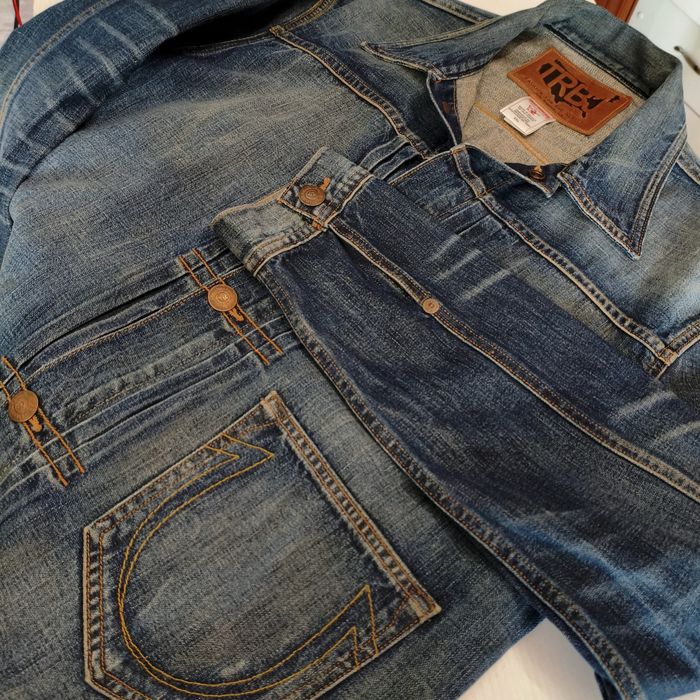 джинсовая куртка джинсовка True Religion Type 1 l