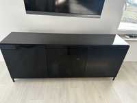 Komoda / Szafka RTV czarna połysk 180x42x74 Ikea