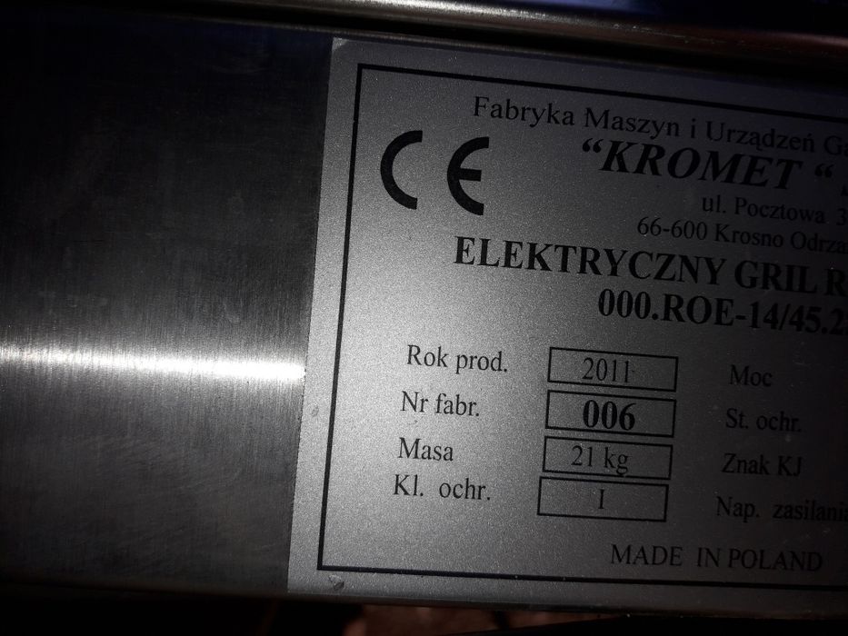 Roller opiekacz podgrzewacz do parówek roler rolkowy Kromet polski