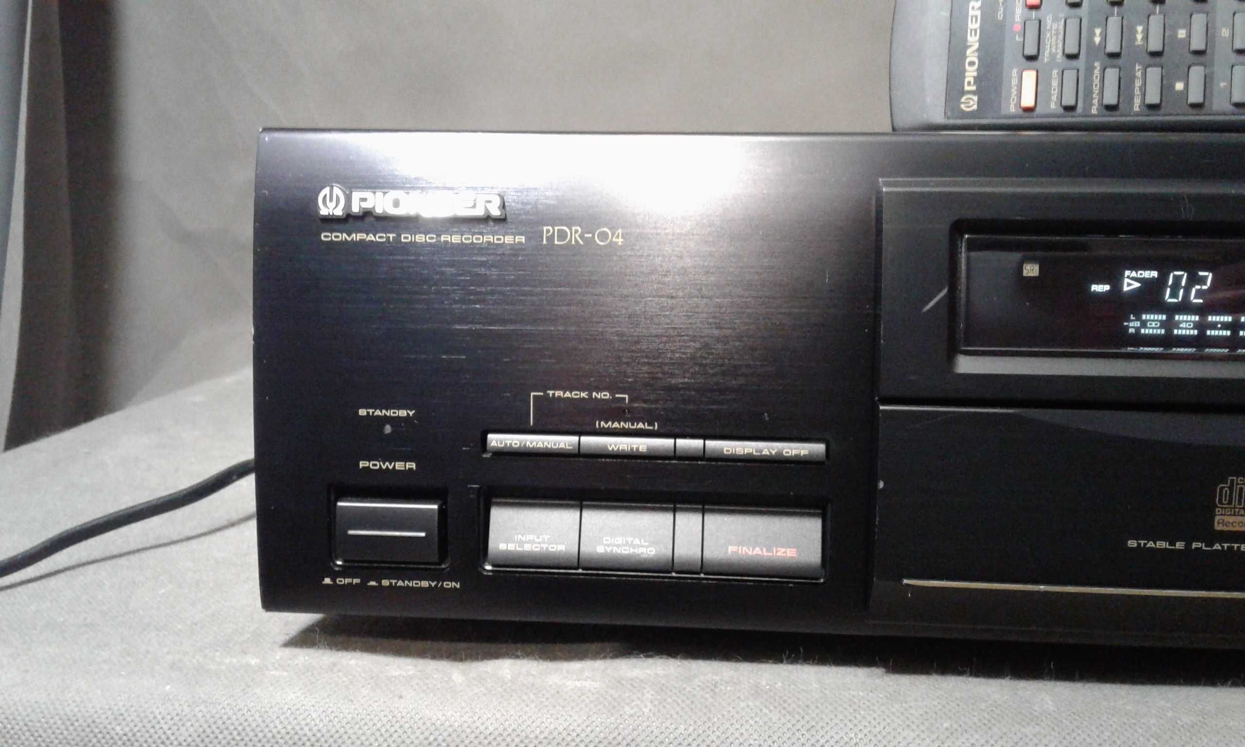 PIONEER PDR-04,pilot,nagrywarka audio cd