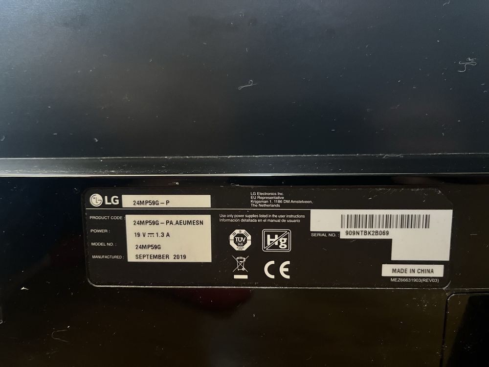 Monitor LG 24MP59G-P IPS 24” – 75Hz, HDMI, DisplayPort, FreeSync