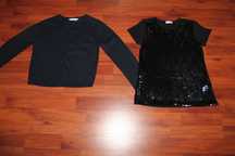 Cekiny bluzka 140 Coccodrillo stan BDB + GRATIS sweter Coccodrillo wiz
