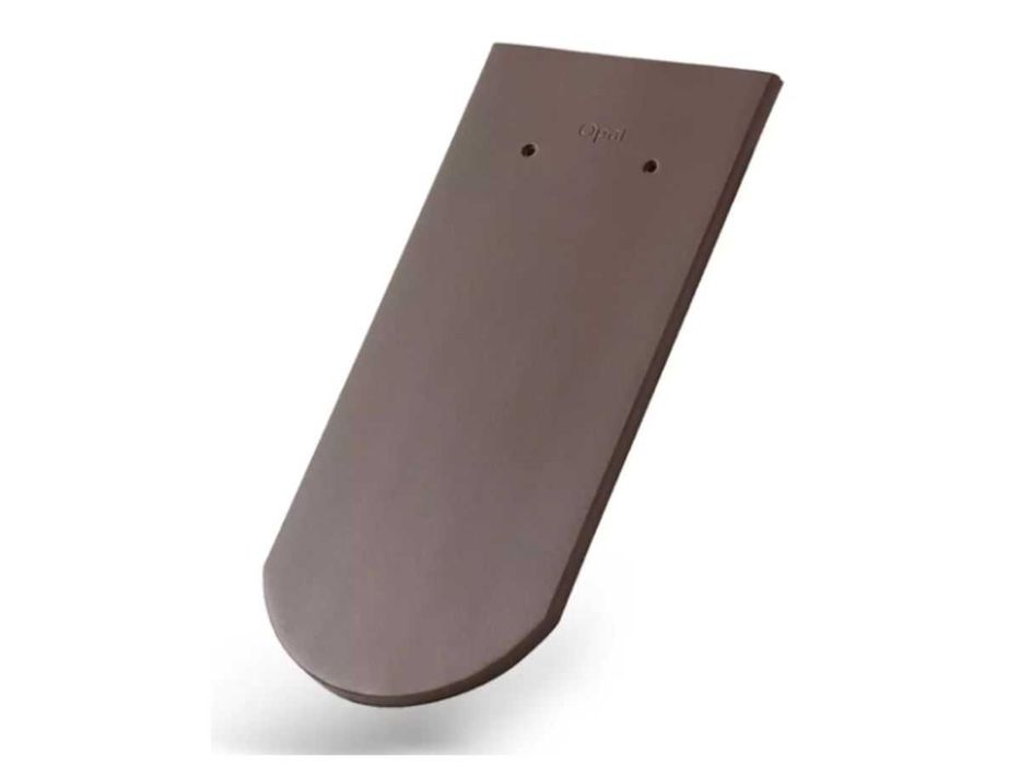 Dachówka podstawowa ceramiczna płaska karpiówka Braas Opal brąz angoba