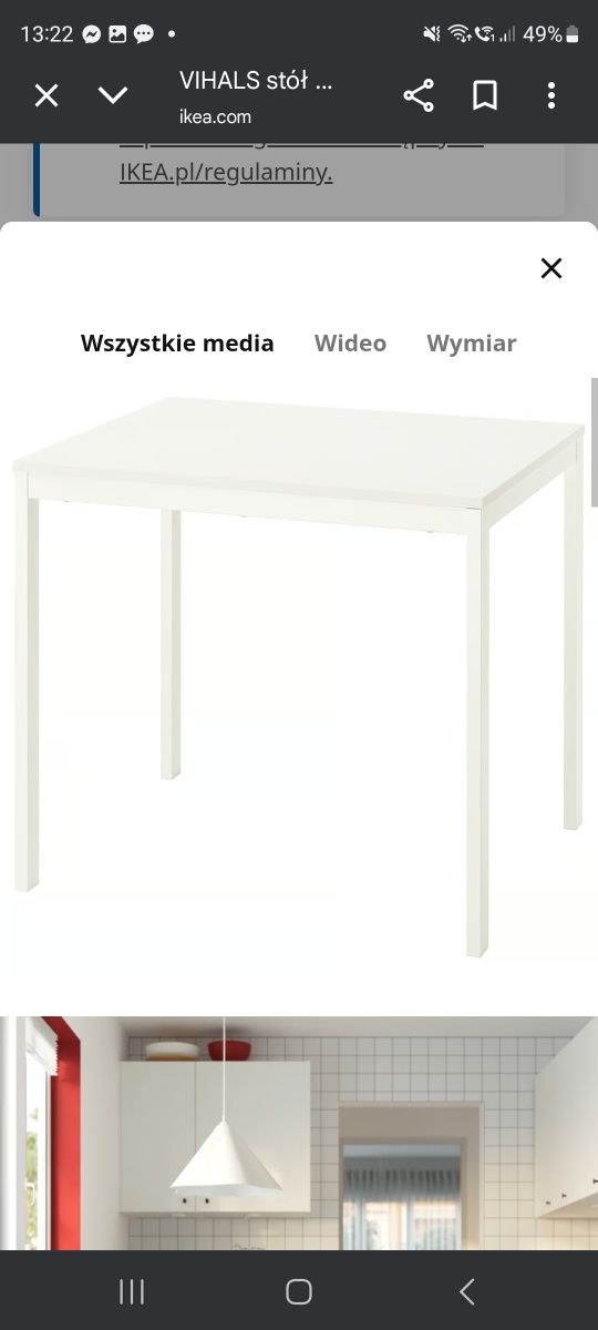 Stół rozkładany ikea