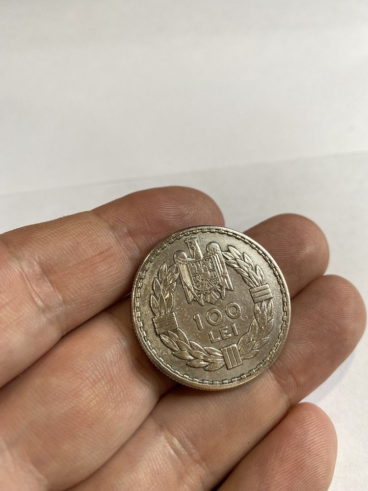 Монета 100 леев леїв 1932 Румунія Серебро