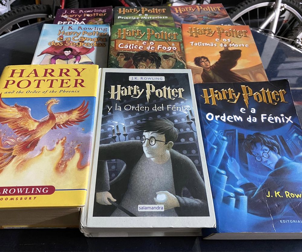 Livros Harry Potter 1a edição de todos