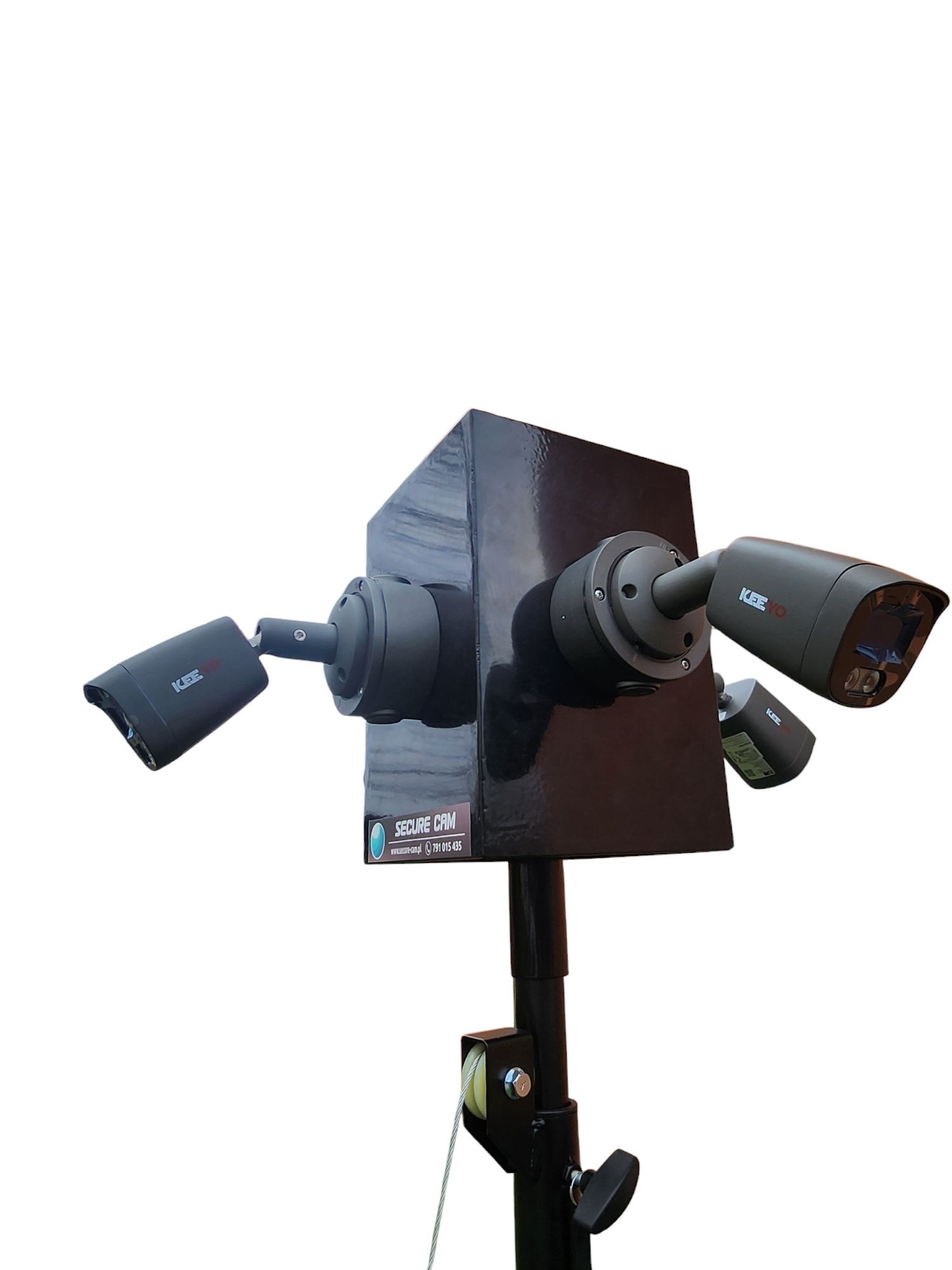 Mobilna wieża monitoringu secure-cam.pl