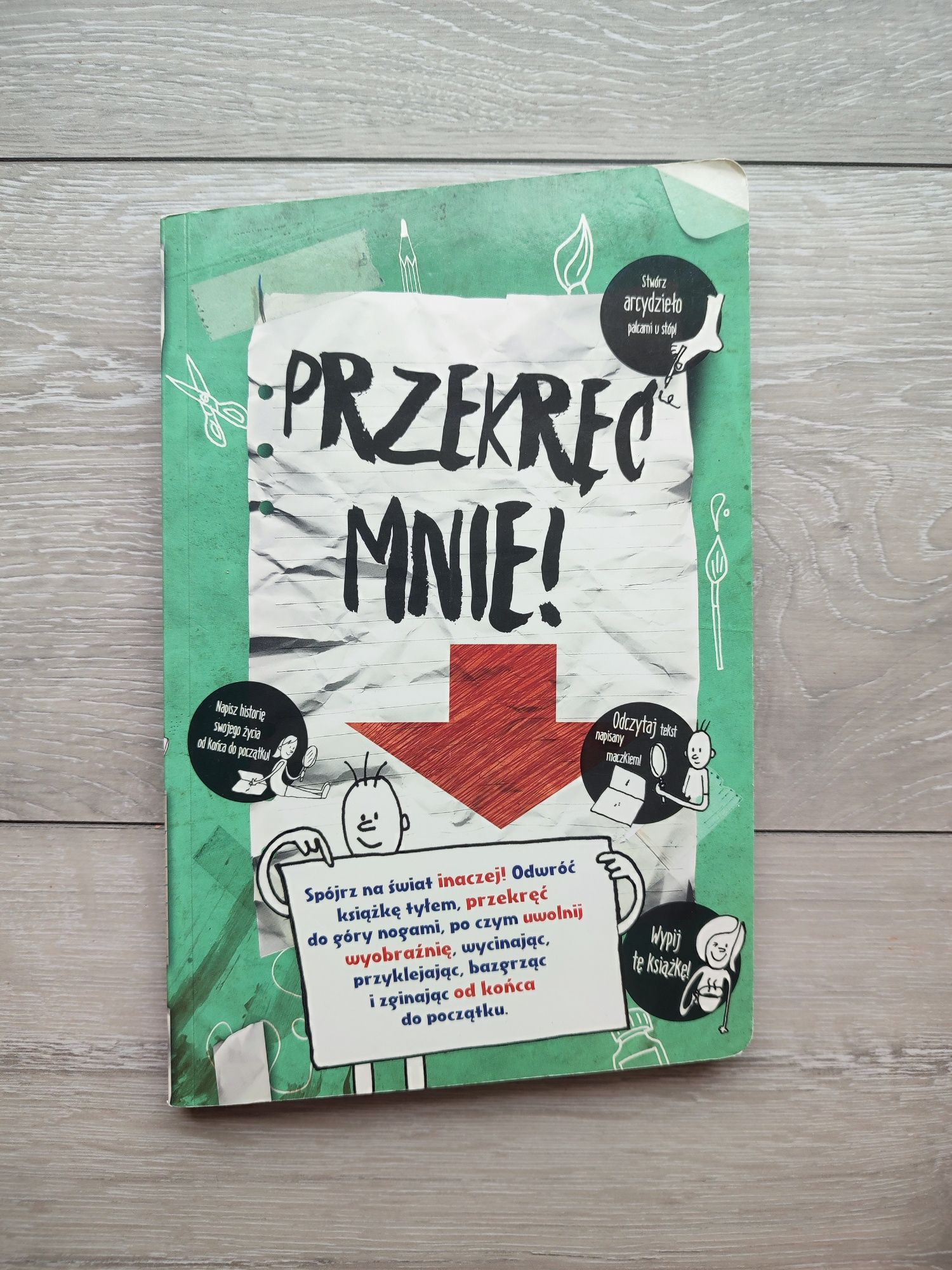 Przekręć mnie kreatywny dziennik i kolorowanka