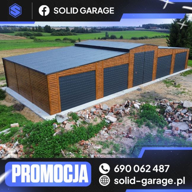 Hala rolnicza magazyn garaż blaszany 15x6m garaz na dowolny wymiar