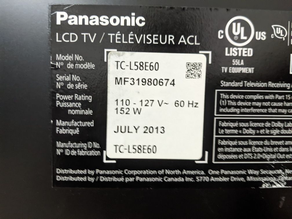 Panasonic TC-L58E60