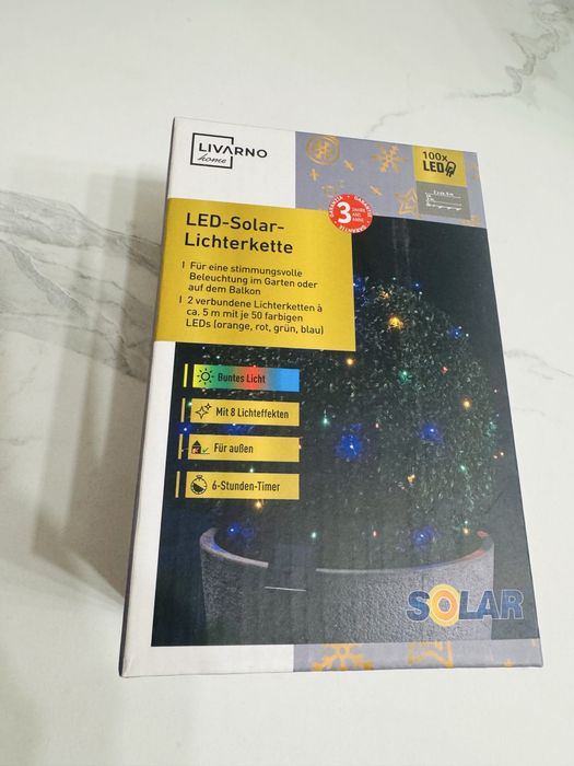 Girlanda solarna LED