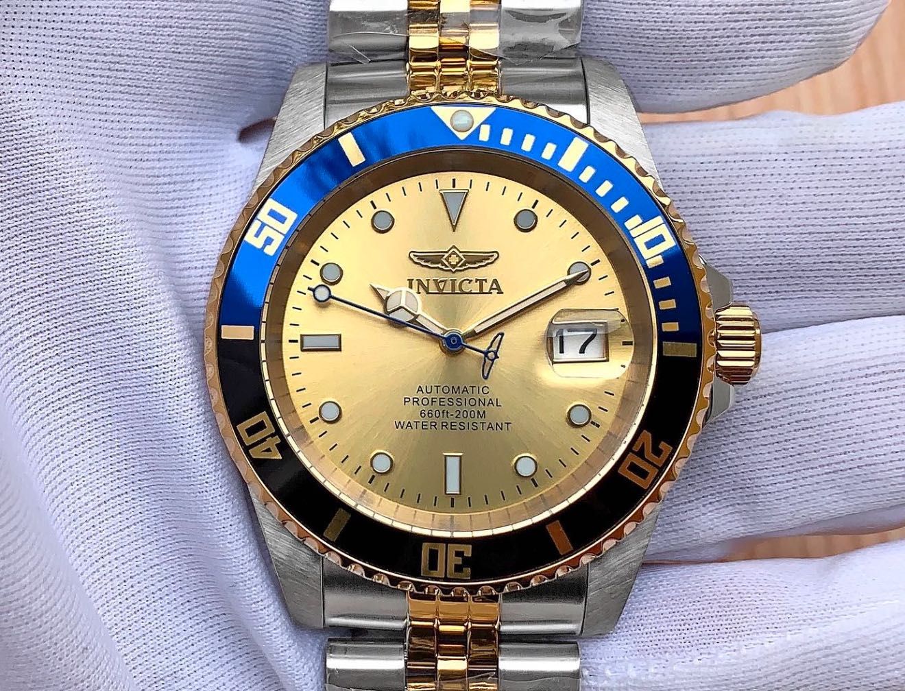 Механические часы Invicta 29181 Pro Diver Automatic 42 мм. Blue Black.