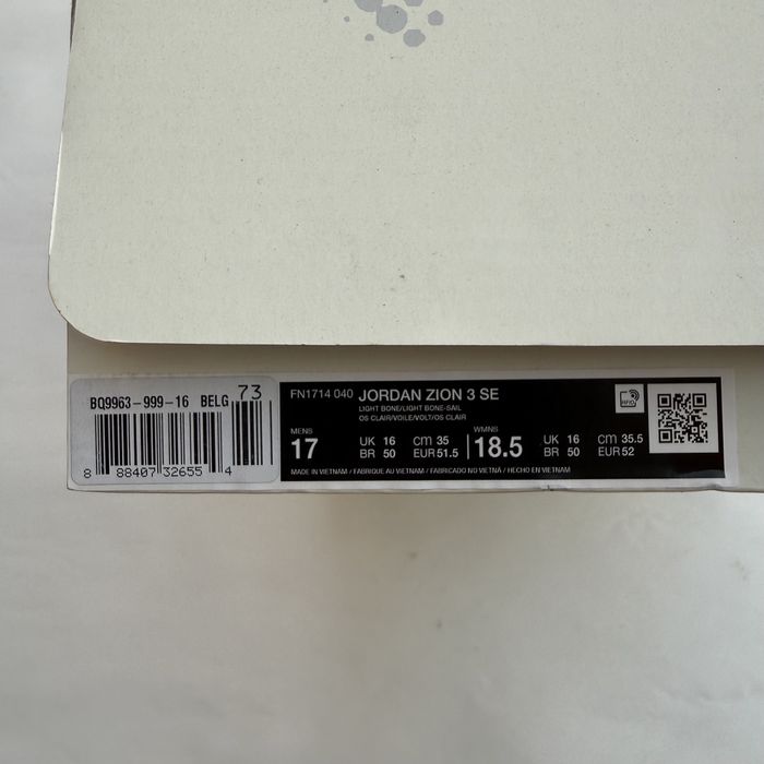 Басткетбольні кросівки Jordan Zion 3 SE (Розмір 51.5) FN1714-040