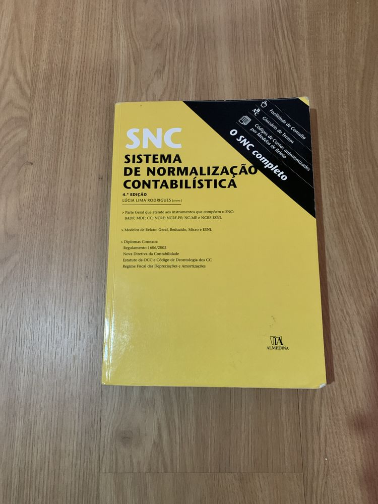 Livro de contabilidade: sistema de normalizacao contabilistica SNC