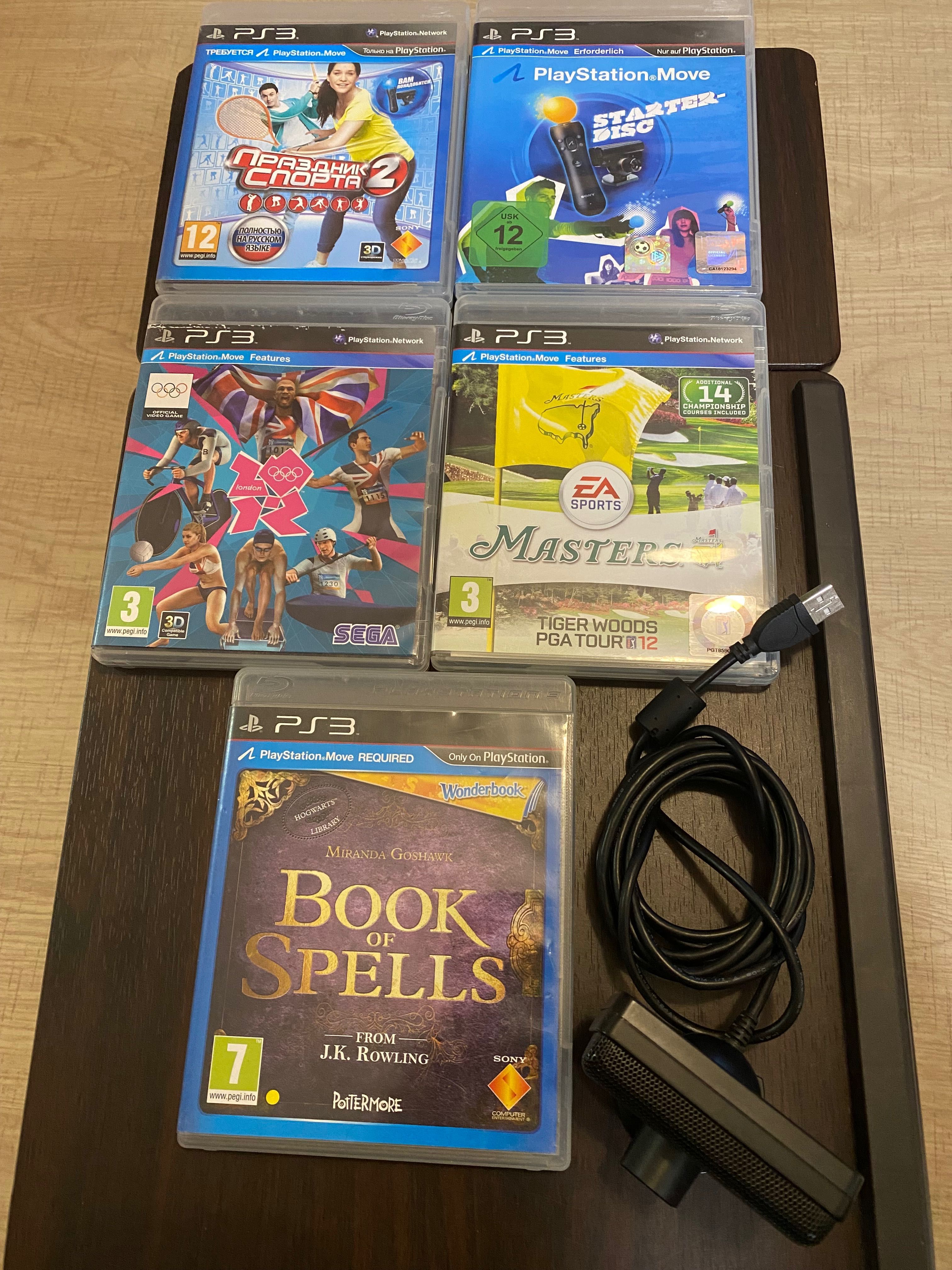 Комплект камера та диски playstation 3