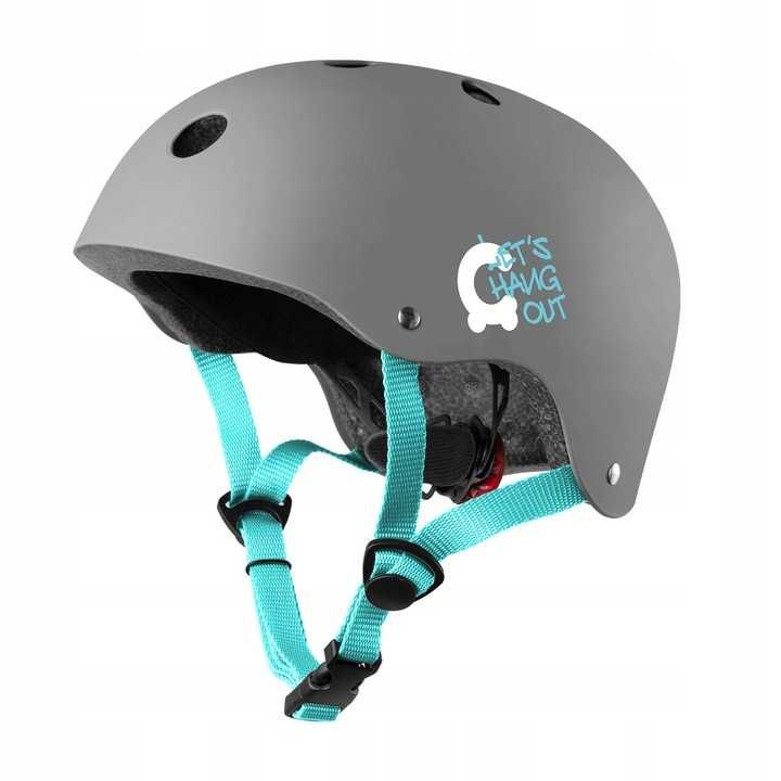 Kask Rowerowy Dziecięcy CARIBOO dla Dzieci 51-55 cm Lampka LED