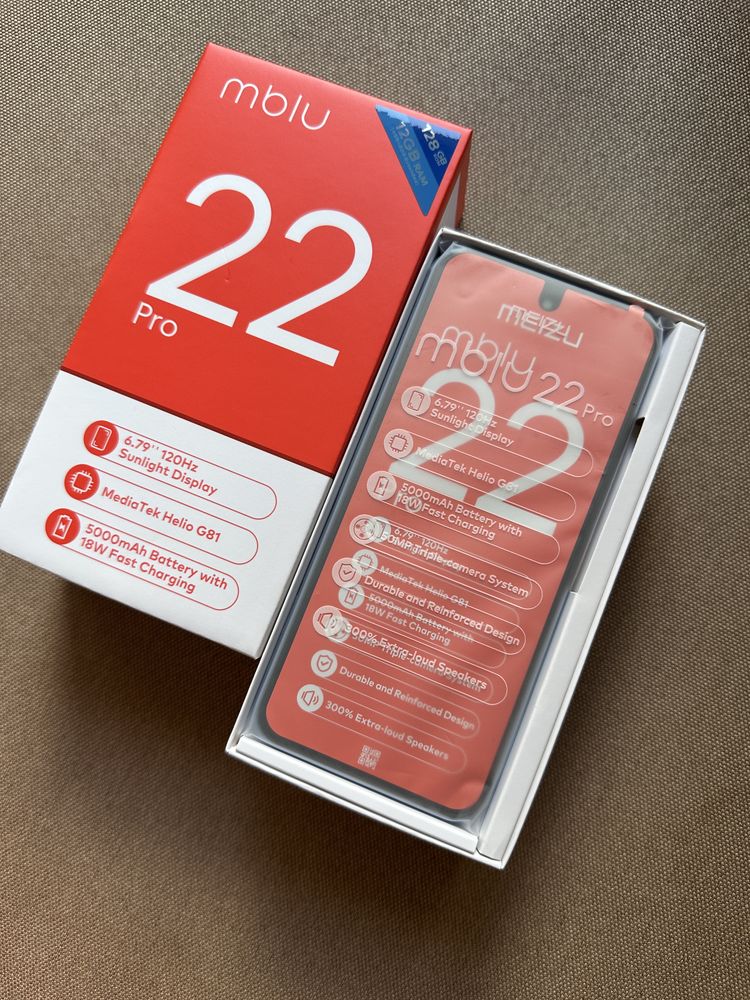 Meizu mblu 22 Pro - 12/128 Гб, Android 15, 120 Гц, 5000 мАг