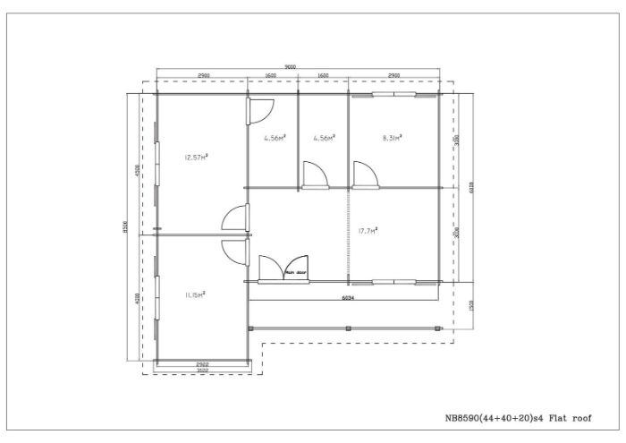 Casa de Madeira, T.3 Bungalow, Pré-Fabricada
