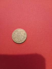 50 centymów 1909 Leopold Belgia