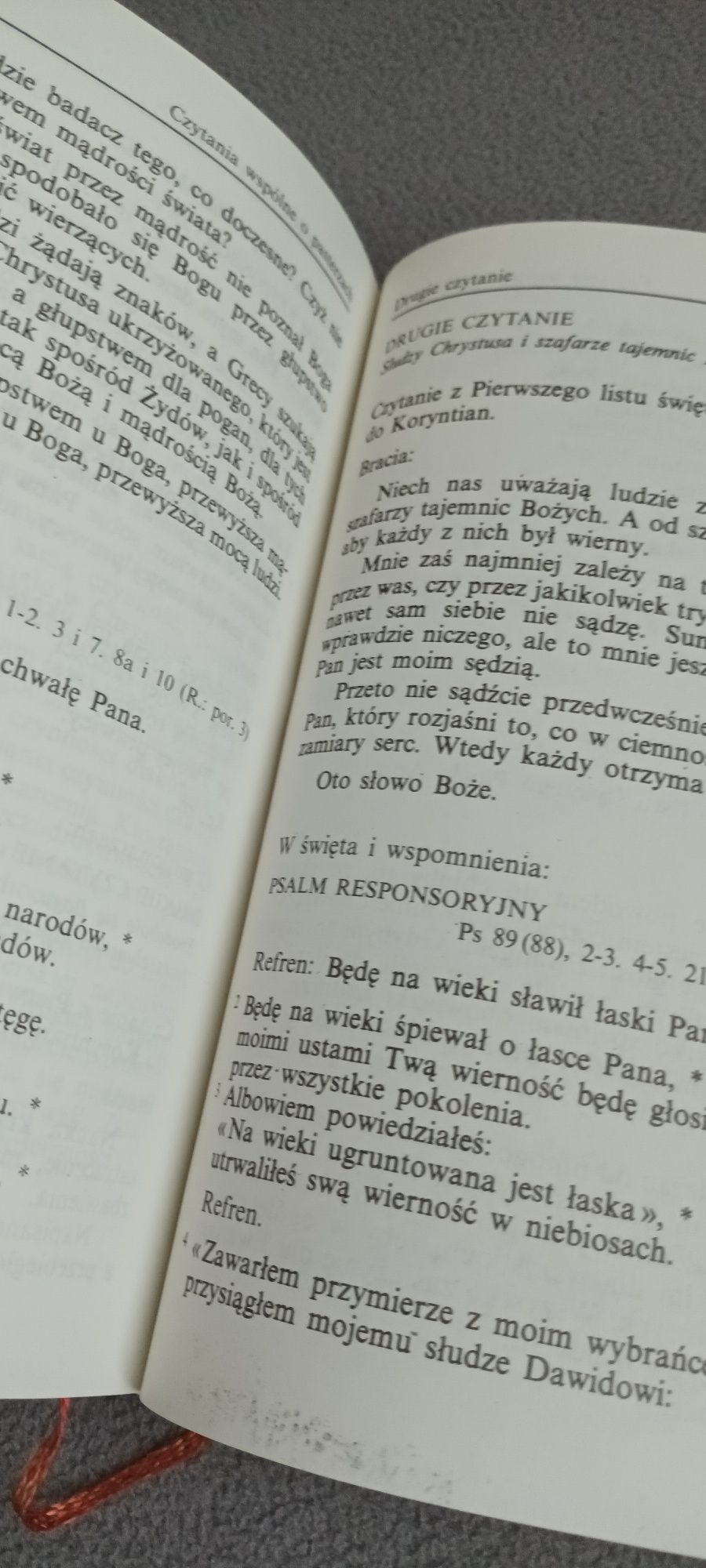 Czytania biblijne / Lekcjonarz Mszalny / tom VI / czytania w Mszach