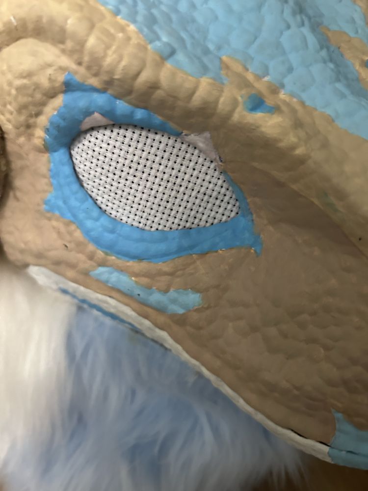 Dino mask fursuit