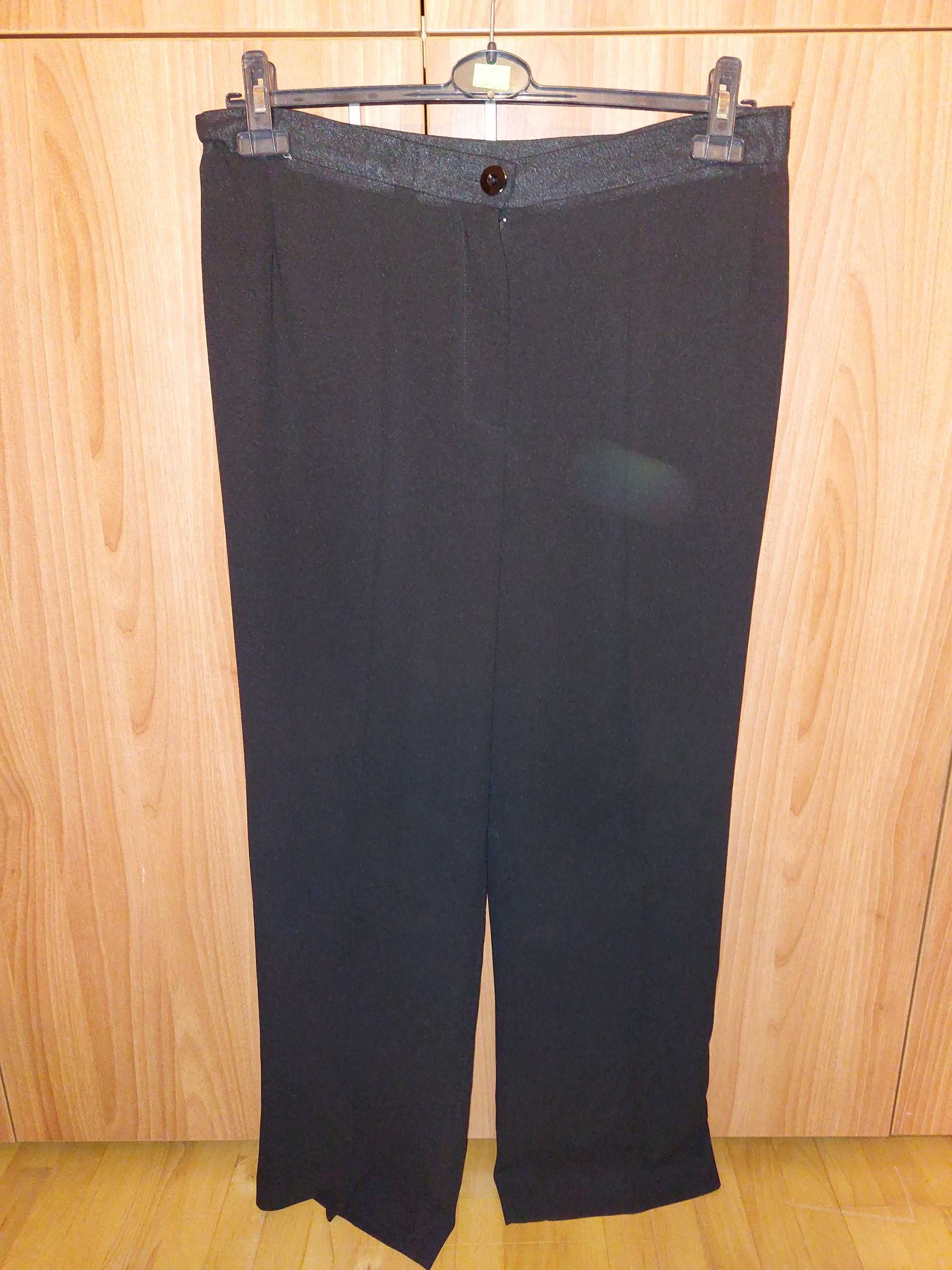Garsonka r. 42 XL żakiet + spodnie czarna dla wysokiej kobiety 170cm