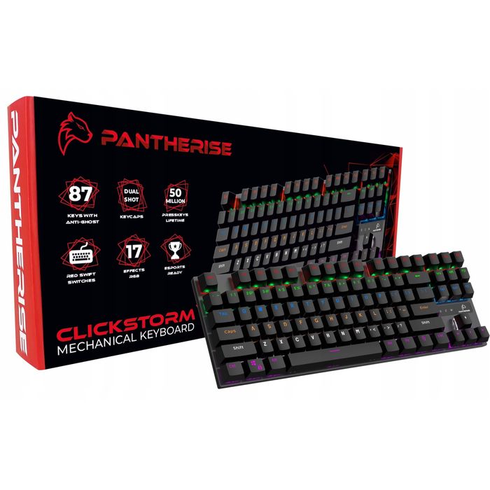 Klawiatura Gamingowa Pantherise Clickstorm nowa
