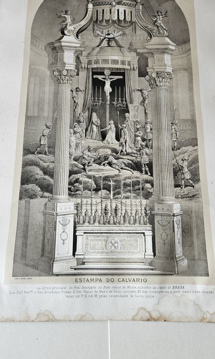 Estampa do calvario do Bom jesus do monte  1815