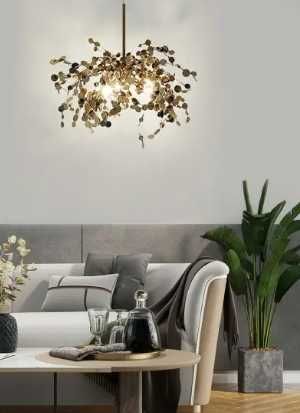 Lampa wisząca MONETE single złota - metal - NOWA, WYPRZEDAŻ MAGAZYNOWA