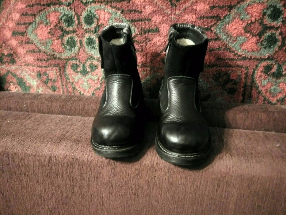 Ботинки зимние для мальчика из натуральной кожи