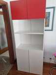 Movel Ikea branco e Vermelho