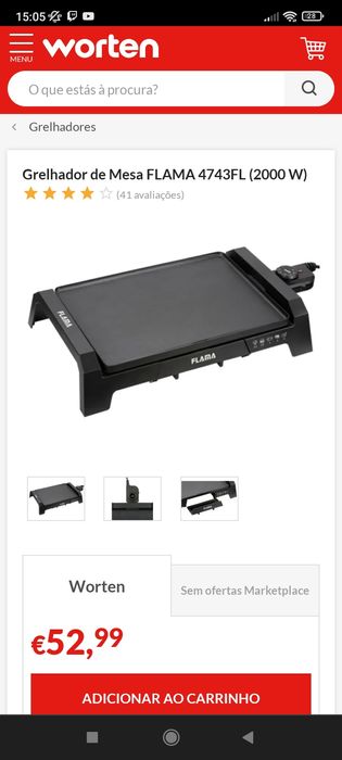 2 grelhadores de mesa fama