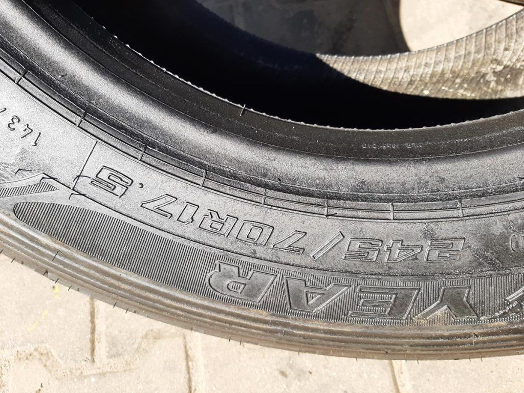 Opona używana ciężarowa 245/70R17.5 GOODYEAR KMAX T 450zł C2476