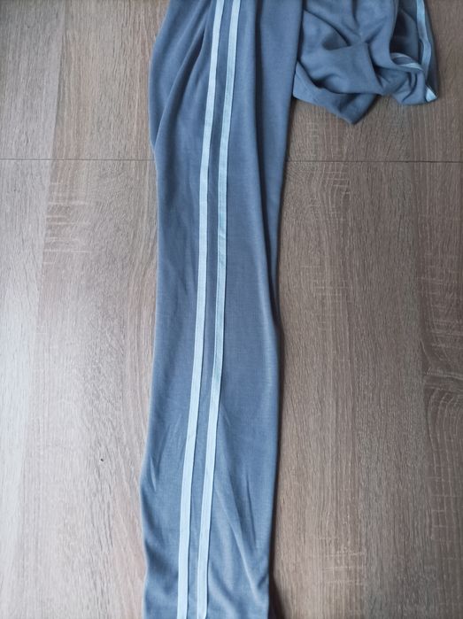 D&A, legginsy, spodnie sportowe z lampasami, 3XL/ 4 XL, szare