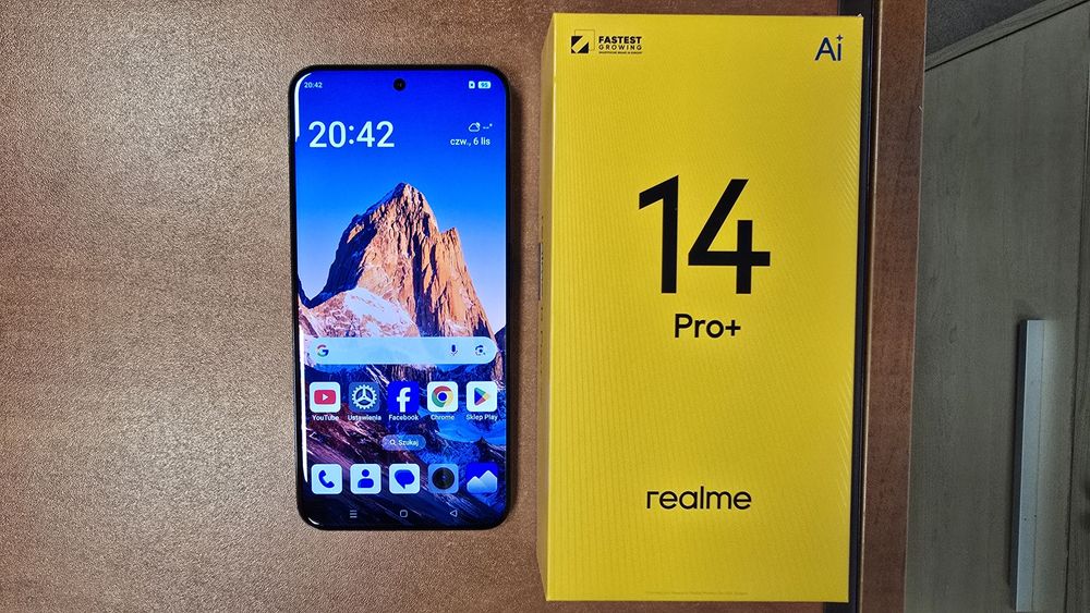 Realme 14 Pro+ 5G Dual Sim 512GB/12GB RAM fioletowy, stan bdb, gwar.