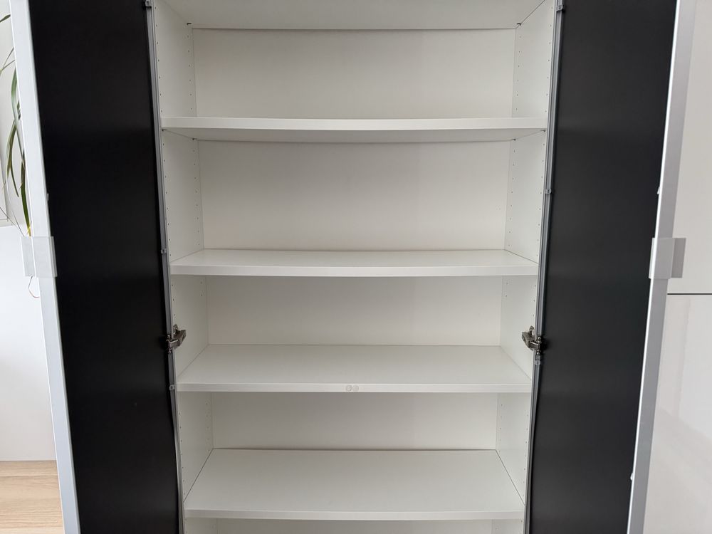 Regał biblioteczka Billy / Högberg z nadstawką IKEA drzwi szklane