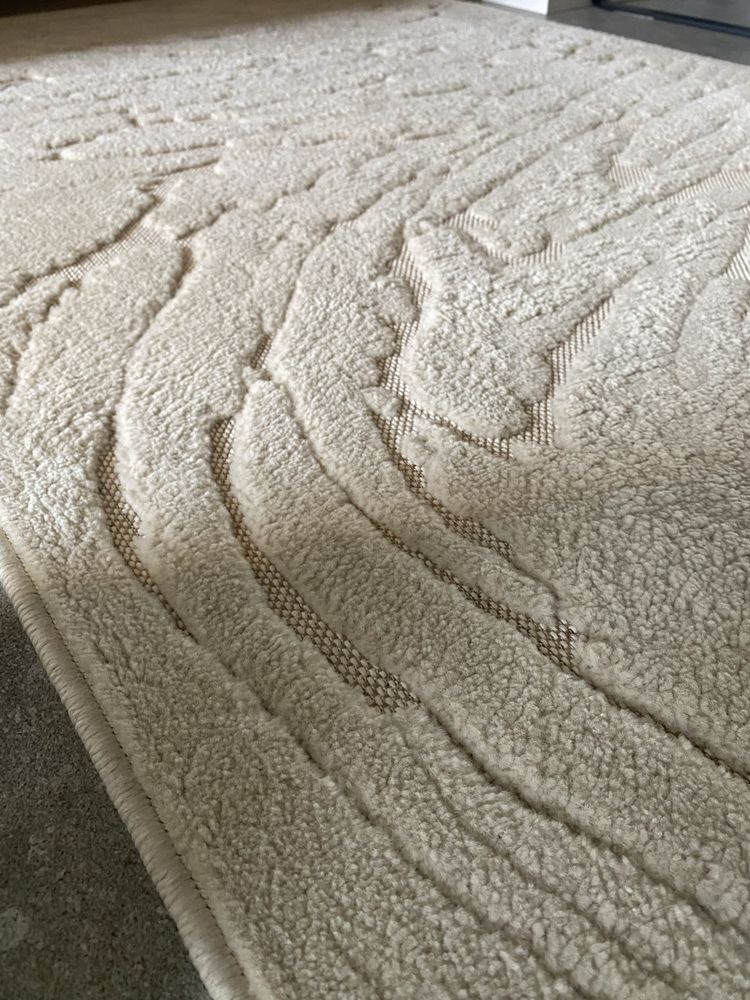 Kremowy dywan 100x160 cm Rugvista Sierra - Kremowa Biel