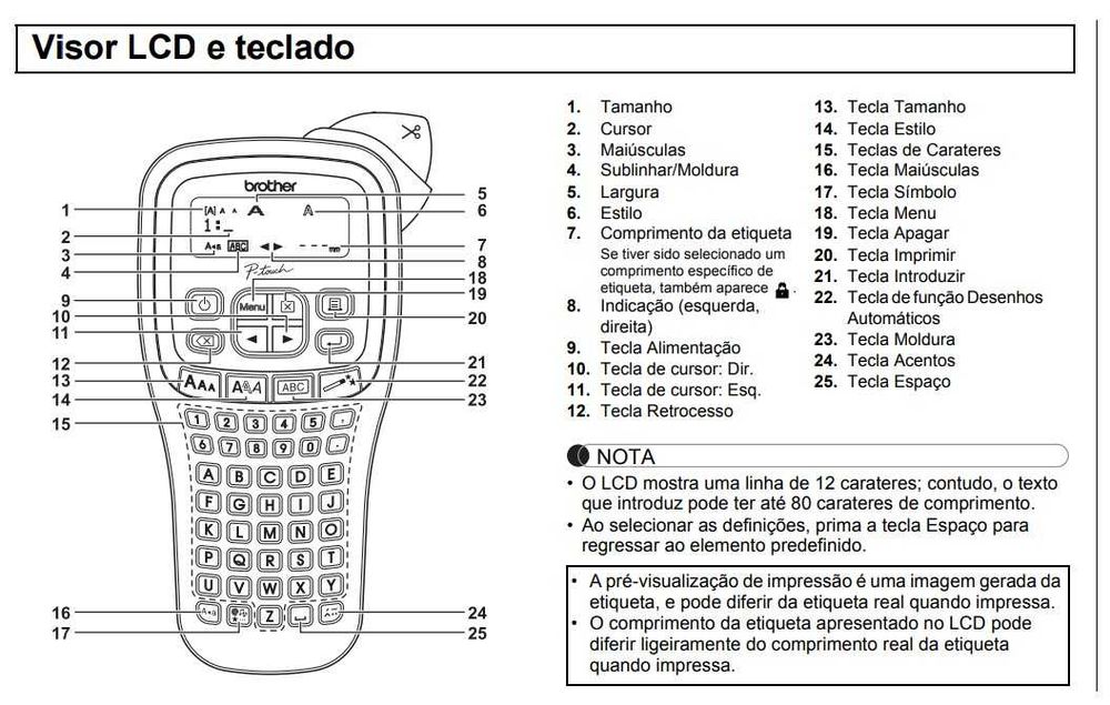 Impressora de Etiquetas BROTHER P-Touch H100LB