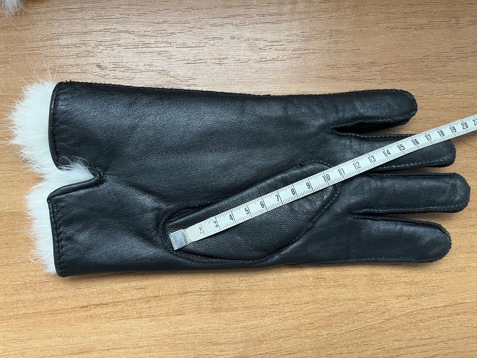Перчатки мужские. Кожа, натуральный мех. Размер 11.