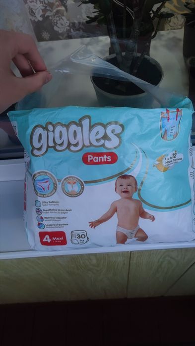 Памперси Giggles 15 шт 5 розмір Haggis Disney 4 максі підгузки подгузн
