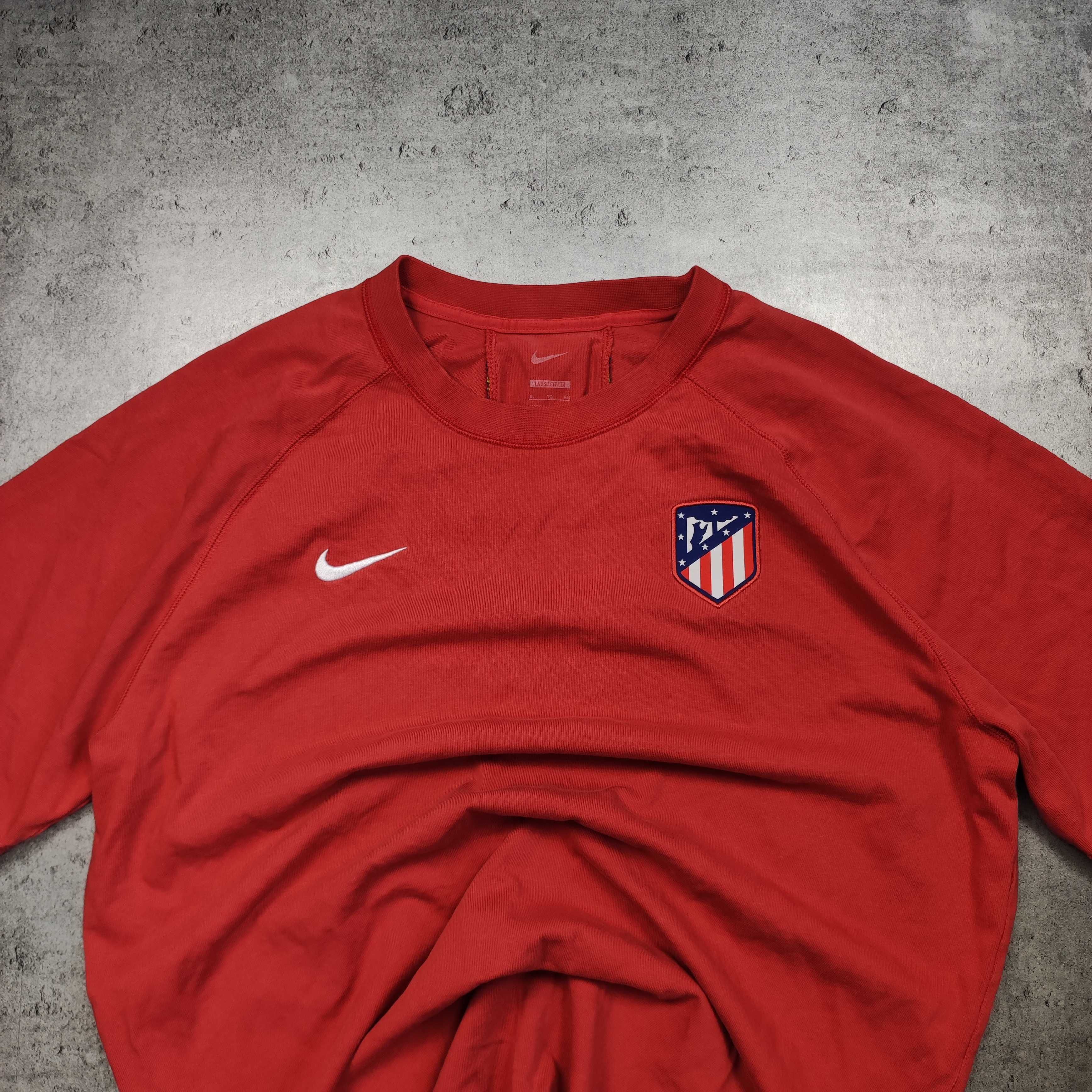 MĘSKA PREMIUM Koszula Piłka Nożna NIKE Athletico Madryt Czerwona Herb