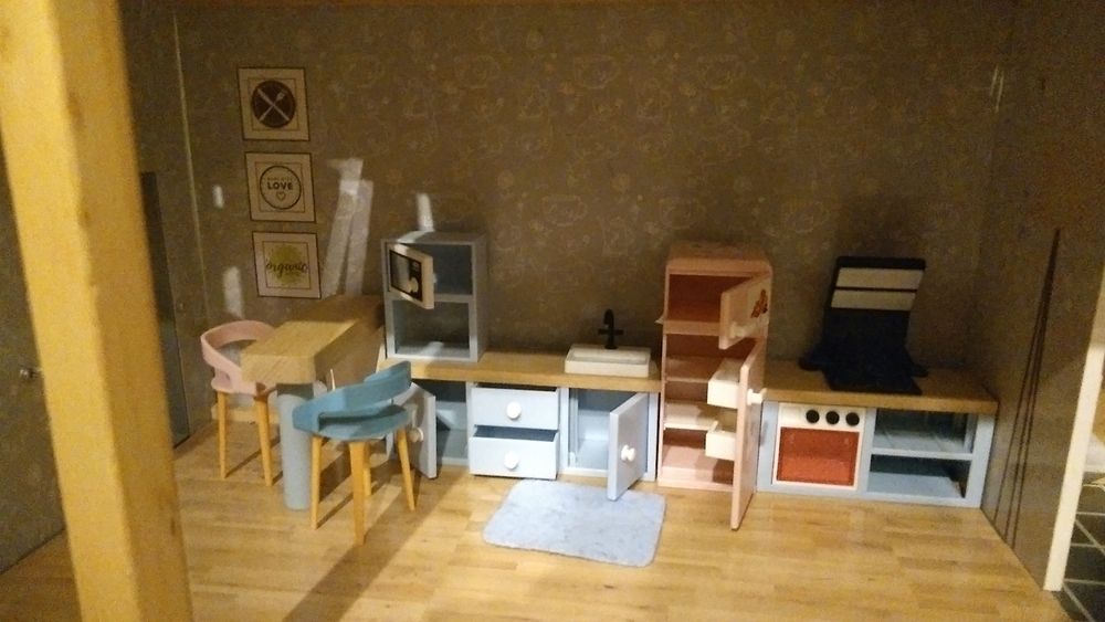 Drewniany domek dla lalek Playtive 80 cm stan bdb