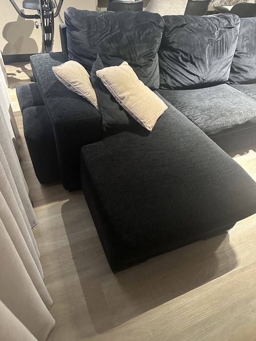 Sofá Chaise Longue Preto