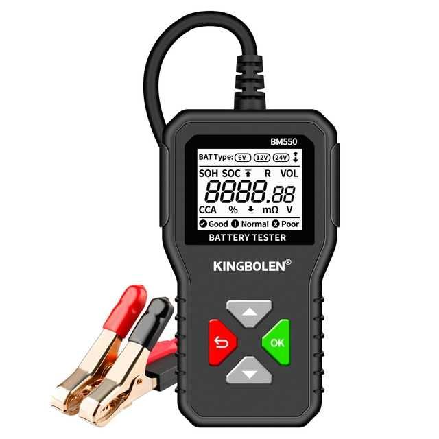 Testador Baterias Medidor Diagnostico 6/12/24V Carro, Moto..