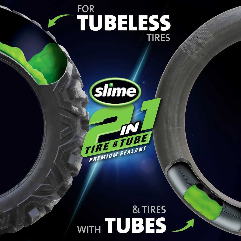 Герметик для камер та безкамерок Slime 2-in-1 Premium, 473 мл